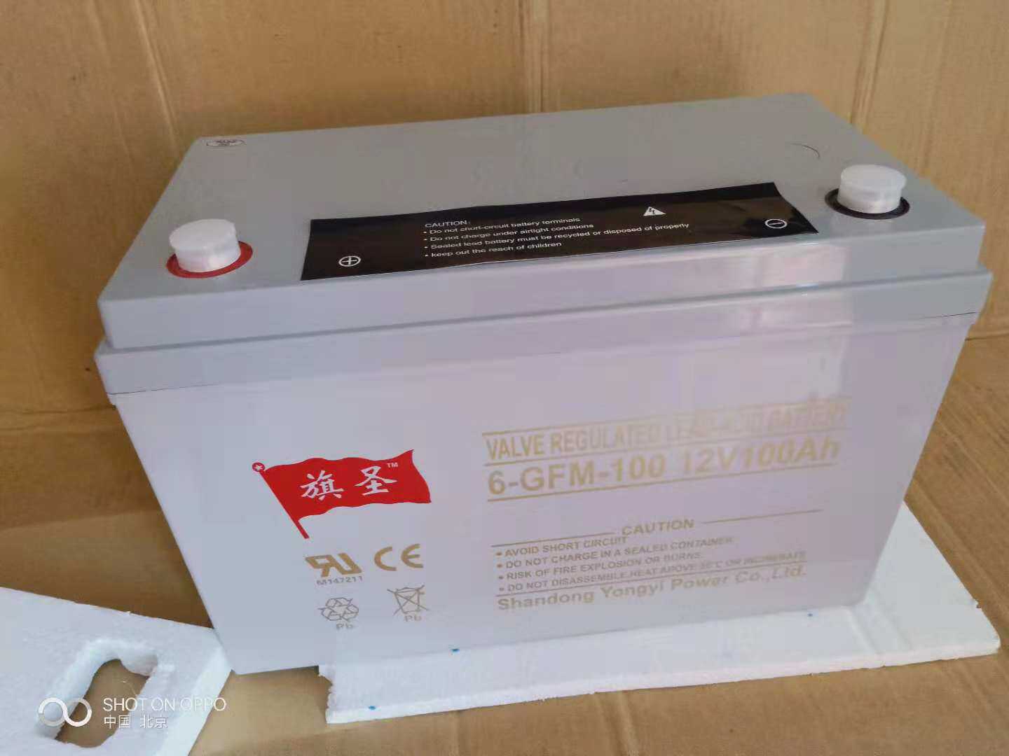 旗圣蓄电池6-GFM-10012V100AHUPS蓄电池质保三年包邮