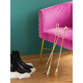 提鞋 拔子复柄轻01奢古鞋 器家用免 古典黄铜鞋 收获小屋超抽长长欧式