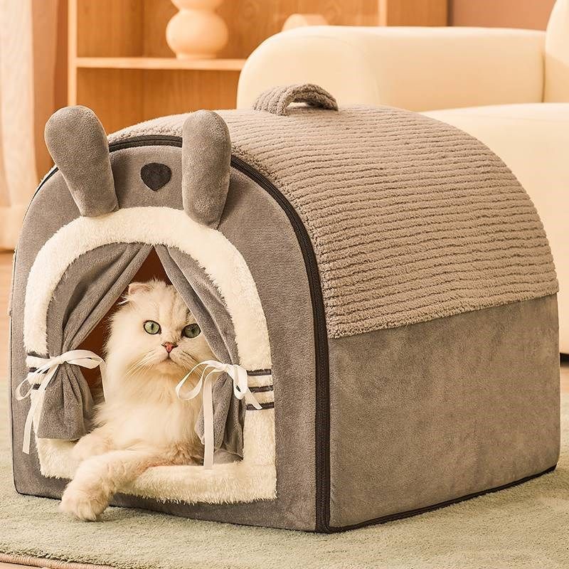 猫窝房子冬季保暖狗窝封闭式床屋别墅可拆洗四季通用猫咪宠物用品,宠物/宠物食品及用品,猫窝/屋/帐篷/沙发,淘宝优惠券,粉丝福利购,淘宝优惠卷