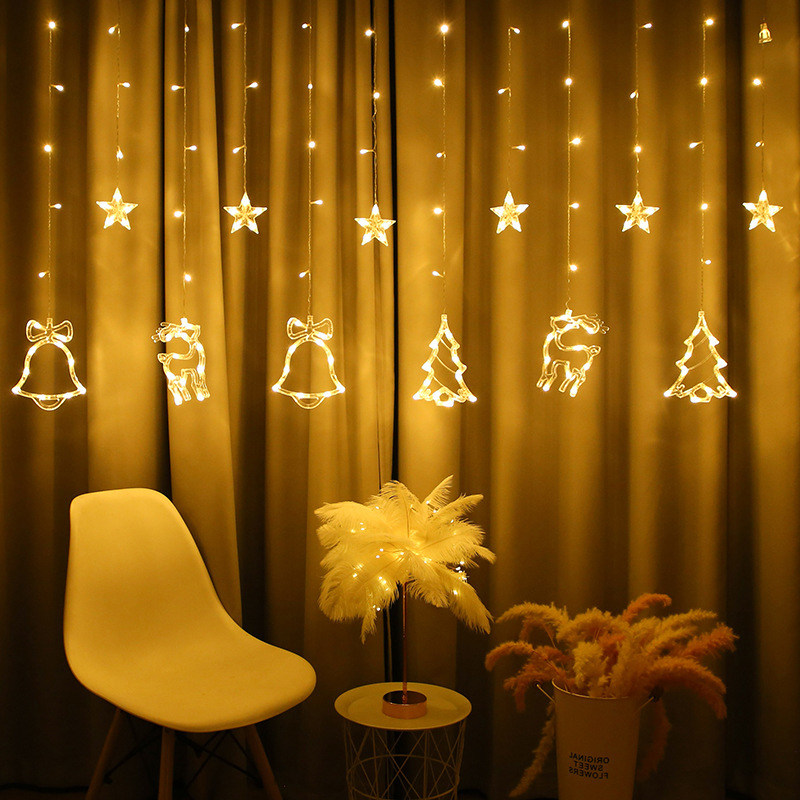 圣诞节led装饰灯创意卧室宿舍挂墙串灯背景墙网红房间装阳台浪漫