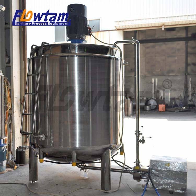 不锈钢卫生级刮壁乳化搅拌罐真石漆搅拌罐高浓度处理罐