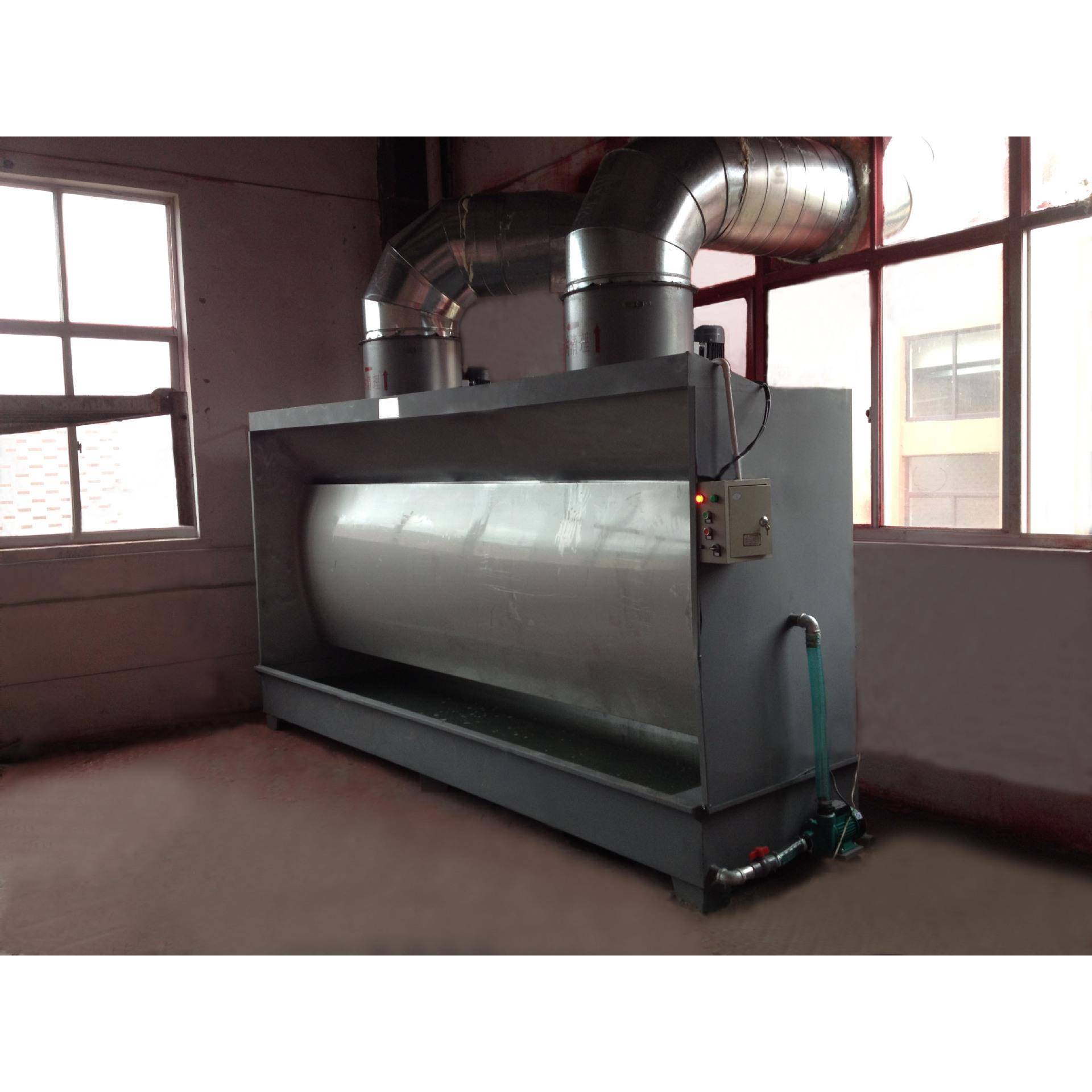 电动式无气喷涂机供应喷漆废气处理浙江双水帘喷漆柜