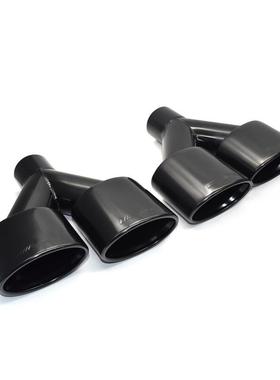 适用于奔驰C级W204C180C200C300C260改装升级C63四出黑色尾喉