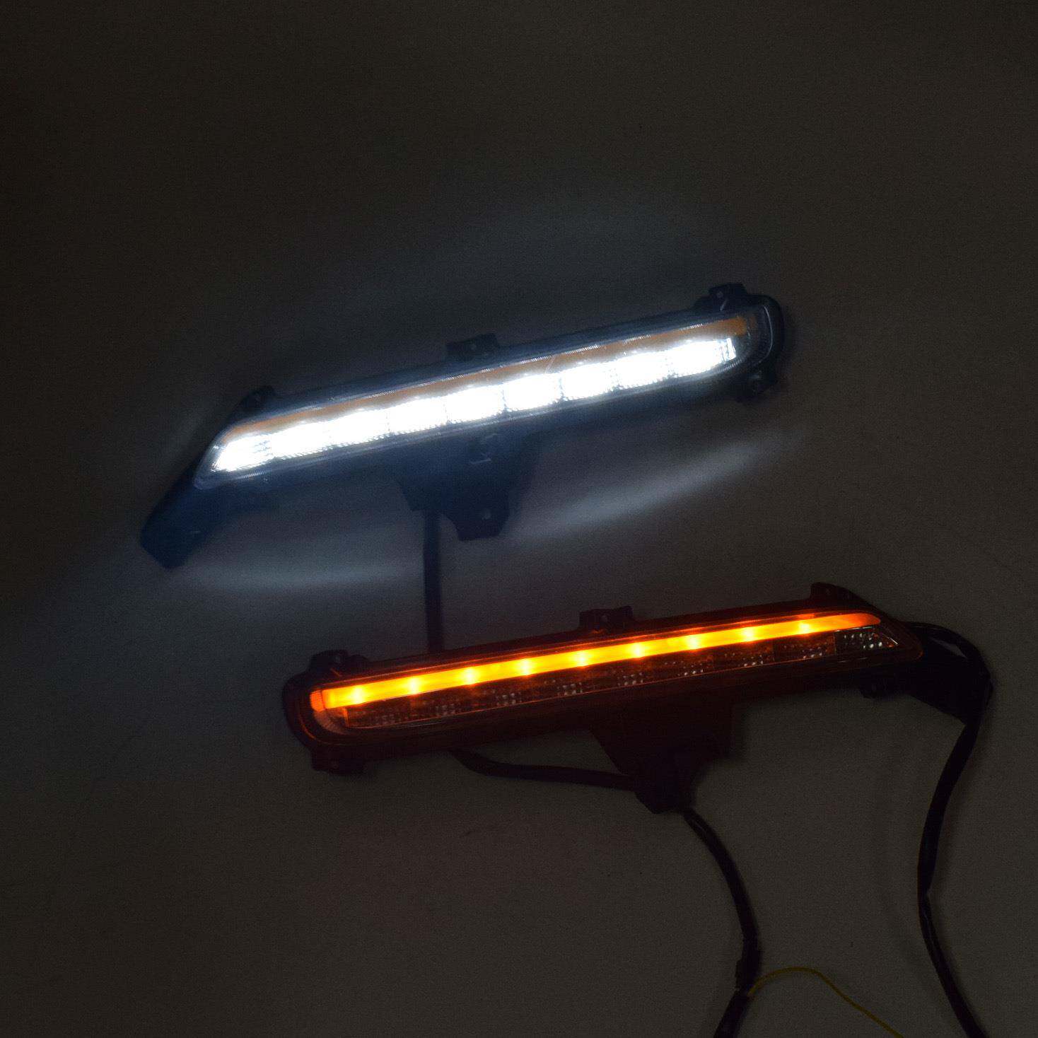 适用于15款起亚新K2日行灯15新K2专用LED日间行车灯K2前杠灯