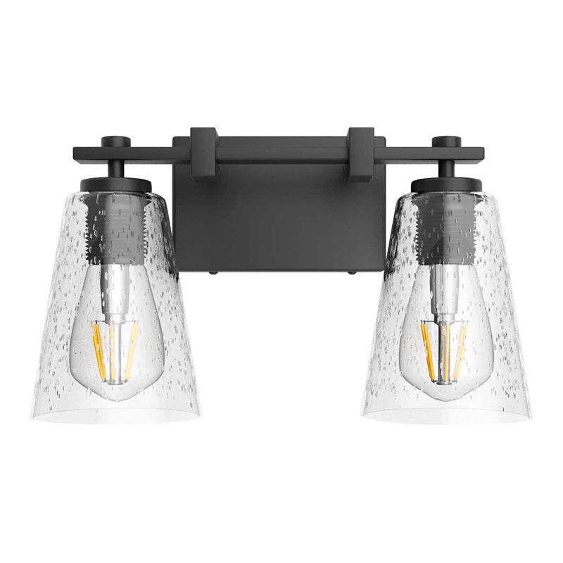 美式复古工业风3头双头铁艺灯浴室镜前灯创意壁灯床头灯热卖款式