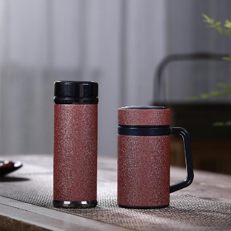 紫砂保温杯宜兴原矿内胆紫砂杯茶壶茶具直发