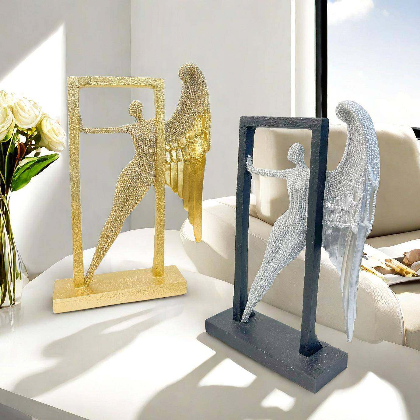 轻奢天使图案相框家居装饰树脂工艺品挂件办公室客厅摆件乔迁,收纳整理,烫衣板及配件,淘宝优惠券,粉丝福利购,淘宝优惠卷