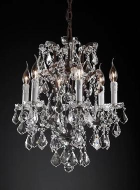 美式水晶复古客厅餐厅玄关书房卧室吊灯家居全屋复古风轻奢