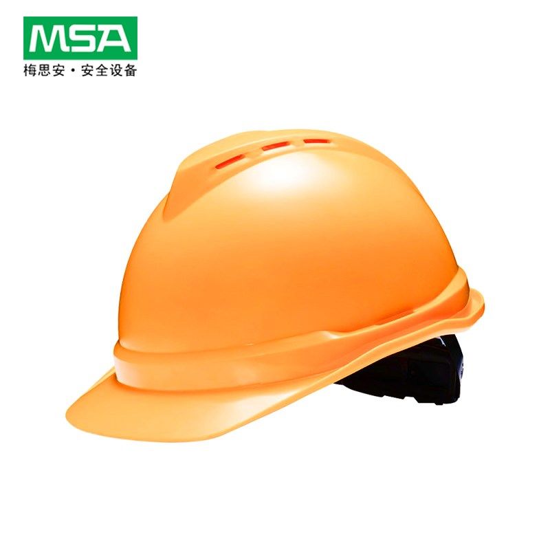 梅思安MSA安全帽建筑车间工厂豪华透气ABS可印字防砸防冲击超爱戴