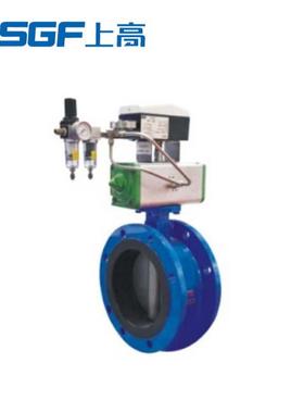 气动全衬胶蝶阀D641J-16C铸钢法兰式软密封中线蝶阀衬胶阀门