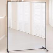 舞镜移动舞舞蹈镜子蹈家用跳舞可移动练镜镜健身大镜子QGW全身穿