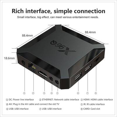 X96Q现货I9Q机顶盒无线WIF电视盒子全志H1安卓X10t6vbox跨境