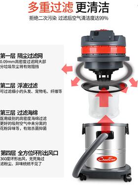 0现货供应吸尘器工业强吸力6吸尘吸水机15L30L0FUFL8L湿两用干吸