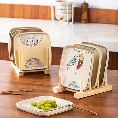 陶瓷骨碟家用食品级骨盘桌小碟吐子餐吃盘饭垃圾渣MHT骨头碟水果