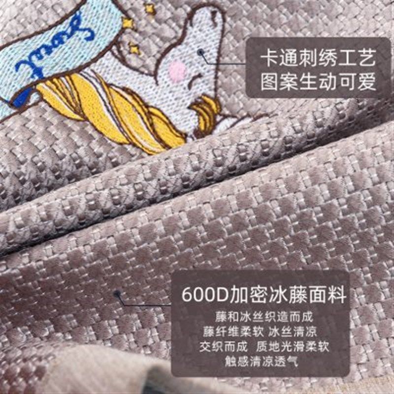 夏季凉席枕套大人6040藤席荞麦枕套一对装5535儿童3050可水洗枕套