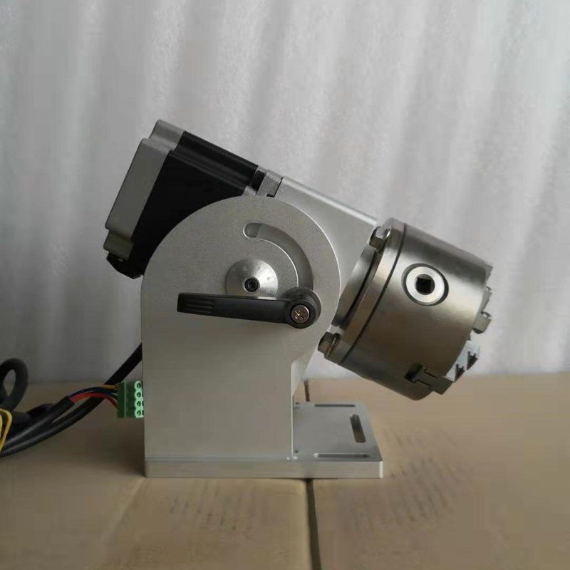 激光打标机切割机焊接机旋转夹具卡盘夹具D100 G型86电机带减速比