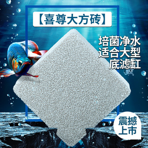 喜尊培菌大方砖滤材细菌屋鱼缸底滤水族箱过滤材料净水生化培菌石