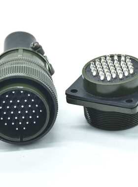 MS3106A28-15P公头+方形固定公座MS3102A28-15S防水连接器