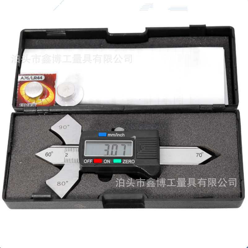数显焊缝规厚度0-20电子焊接坡口量规高度焊接规数显焊缝卡尺