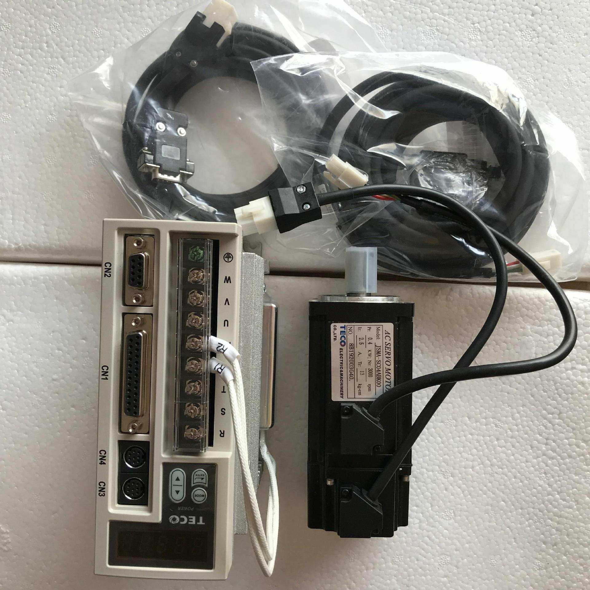 TECO东元伺服电机JSMA-SC04ABK00/JSDEP-15A 0.4KW 2.5A 3000rpm