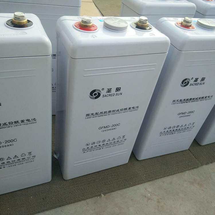 圣阳蓄电池GFMD-500C2V500AH免维护直流屏太阳能2v200ah储能