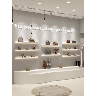 一字板发光上墙展示架带灯隔板客厅装饰层板壁挂书架置物架简新品