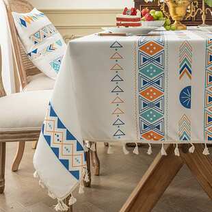 长方形桌布防水防油防烫免洗餐垫棉麻手感餐桌垫法式餐巾茶几台布