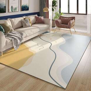 北欧家用地毯客厅卧室茶几毯防水防油可擦免洗pvc可裁剪皮革地毯