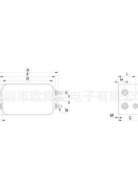 SCHAFFNER夏弗纳800049-SF带螺丝端子30A EMC滤波器FN2010-30-08