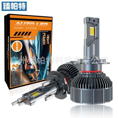 跨境热销6铜管汽车led大灯H4远近一体H7H19005聚光超亮前照灯360W