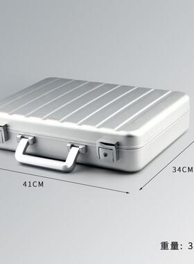 高便携带珠宝首饰箱全铝金商务档锁AMB手合提大容量首饰收纳箱