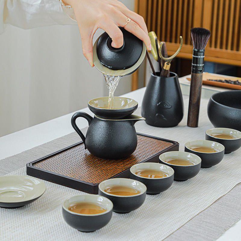 黑陶茶具套装功夫整套家