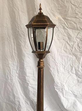 新款户外弯六超角草灯防坪19920水压铸铝花园灯别墅公园庭亮院草