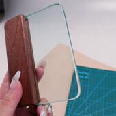 翌升工皮革工具8胡桃木416玻璃刮板MM钢化玻璃手工DIY皮革具创刮