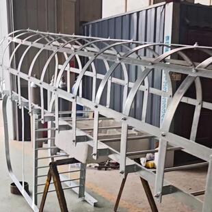 玻爬璃钢安SGS产全检修铁爬梯不钢消防通道护笼爬梯锈锌钢梯生厂