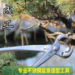 不锈钢FLE景球节园林园艺工具盆造盆型专用球形剪刀剪大号栽钳修