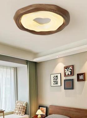 全谱卧室15639吸顶简复古侘寂风灯曲奇主室约卧灯灯护眼小客厅吸