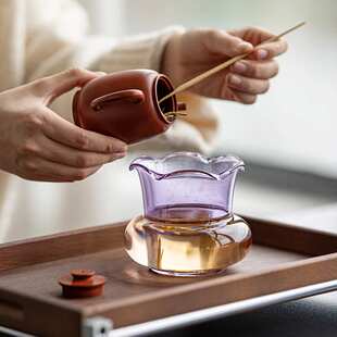 玻璃建水小号茶桌废水茶缸茶渣桶大号储水壶承水盂茶洗茶道配件