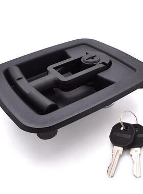 SK1-831黑色工业方形盒子塑料门锁T型旋转手柄折叠把手执手连杆锁