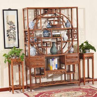 博架实木中式小简古约代客现厅架茶架子置物中式古典多功无品牌/