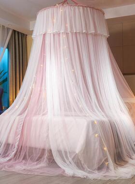 家用安免装圆顶蚊帐新公款风主蚊帐方便拆H6597743洗落地双层吊顶