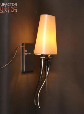 壁灯卧床头走廊过道50258牛羊角室壁灯个性灯创意背灯景墙灯具饰