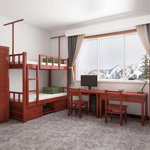 实柜木制式营具上下床多功能储物学校无品牌/宿培训基地制双式层