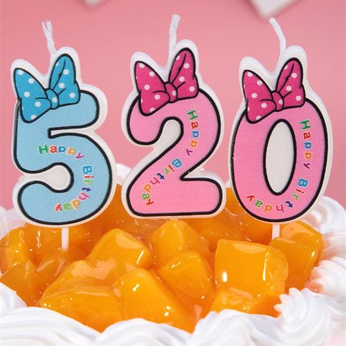 蜡烛生日数字蜡烛生日派对蜡烛大号数字蜡烛装饰可爱生日蛋糕蜡烛