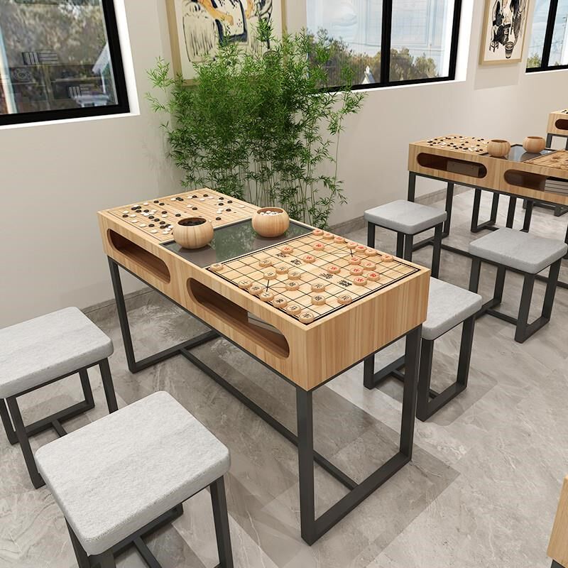 围棋桌椅组合象棋桌两用棋盘桌棋社专用幼儿园小学培训桌量大工厂