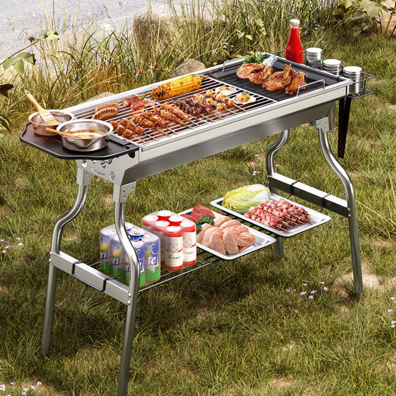 包邮户外炉子家用烤串烤肉商用无烟炭烤烤炉炭烤便携工具烧烤炉