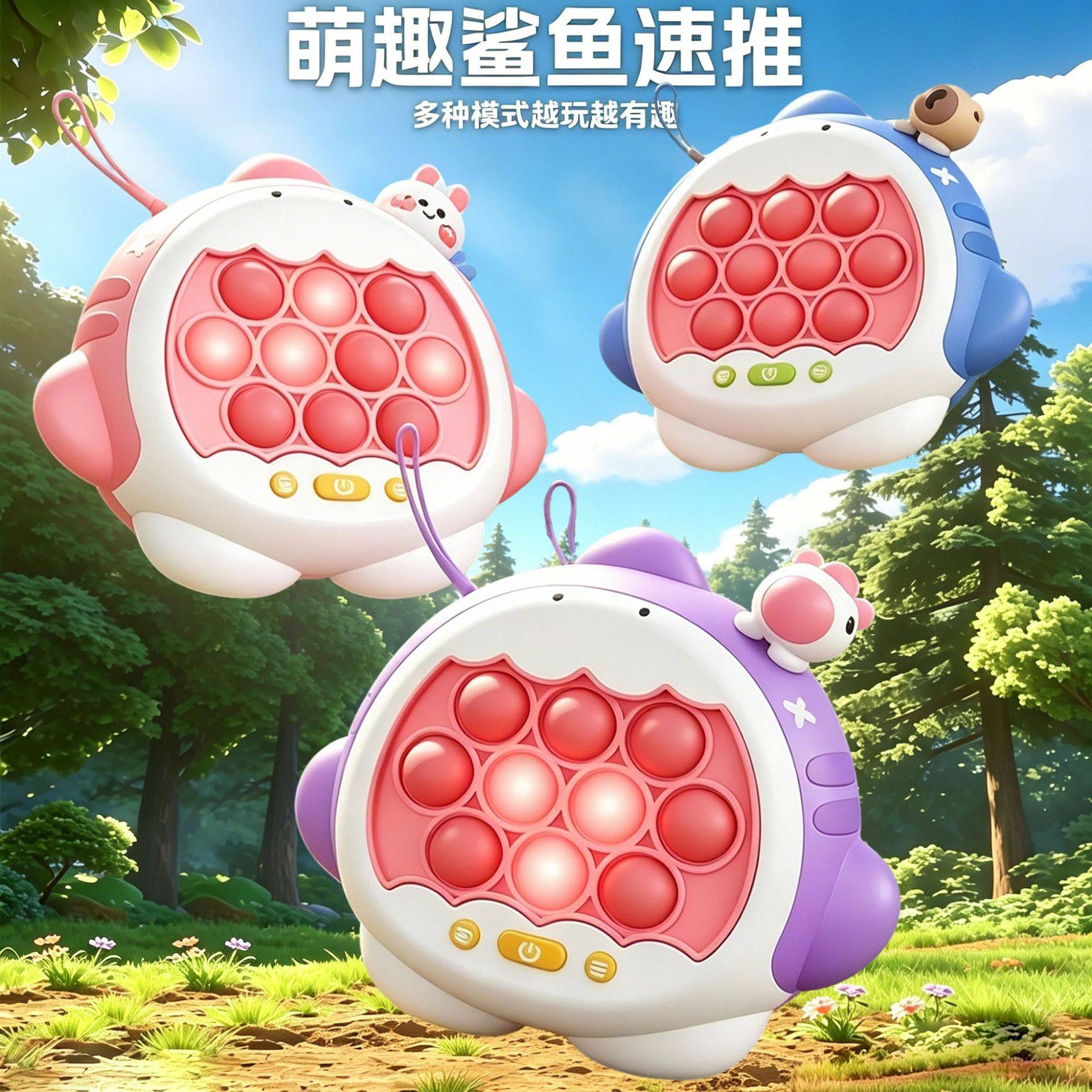 宝宝长途打发时间高铁旅行玩具宝宝按按乐游戏机儿童益智桌游男孩
