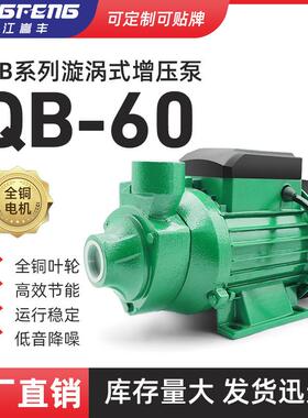 直销QB系列小型清水泵现货QB60自吸漩涡泵QB70QB80自来水增压