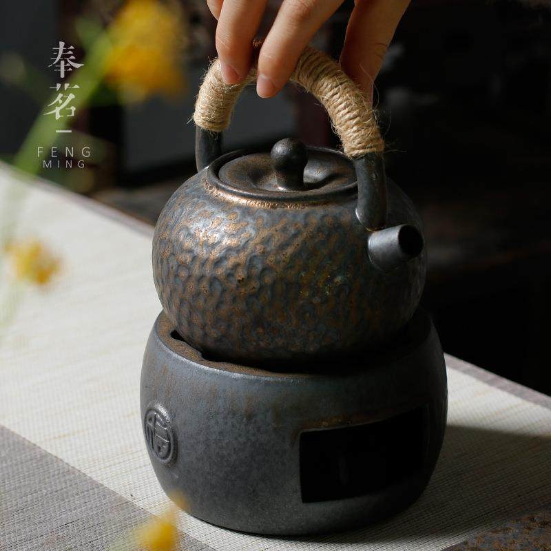 鎏金温茶壶茶炉套装蜡烛温茶器陶瓷加热保温暖茶器底座古韵,农用物资,其他肥料,淘宝优惠券,粉丝福利购,淘宝优惠卷