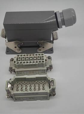 重载连接器矩形航空插头32芯工业防水接插件HDC-HEE-032FC/32MC